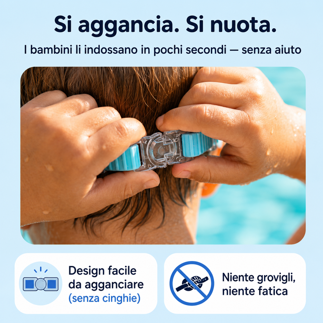Aquini — Occhialini da Nuoto per Bambini
