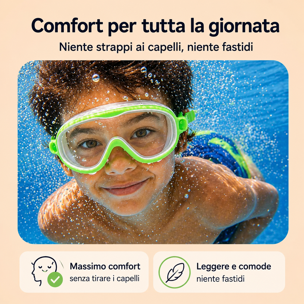 Aquini — Occhialini da Nuoto per Bambini