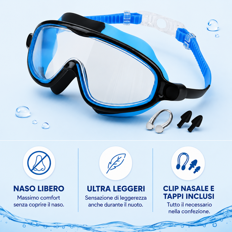 Occhialini + Clip nasale
