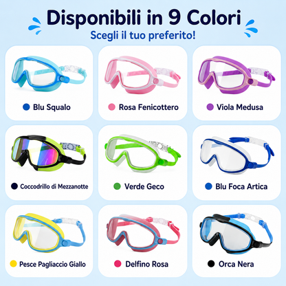 Aquini — Occhialini da Nuoto per Bambini