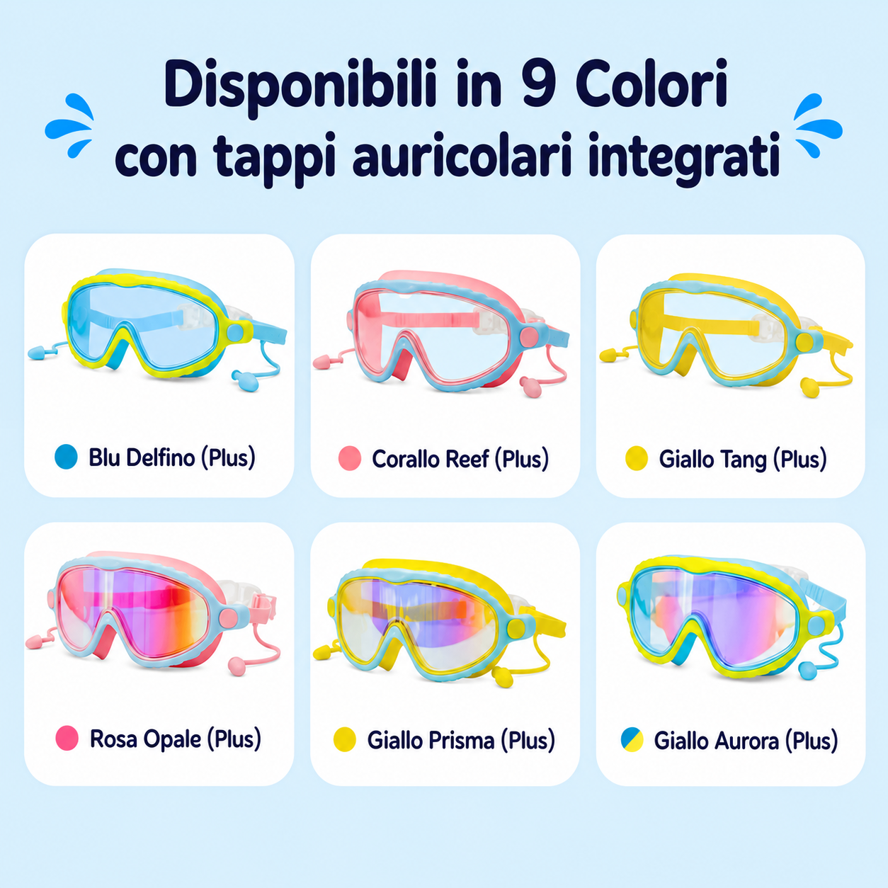 Aquini — Occhialini da Nuoto per Bambini